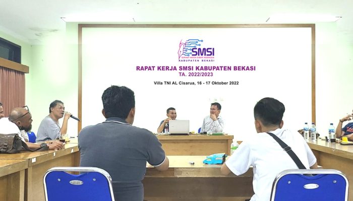 Gelar Raker, SMSI Kabupaten Bekasi Jaga Citra dan Nama Baik Organisasi