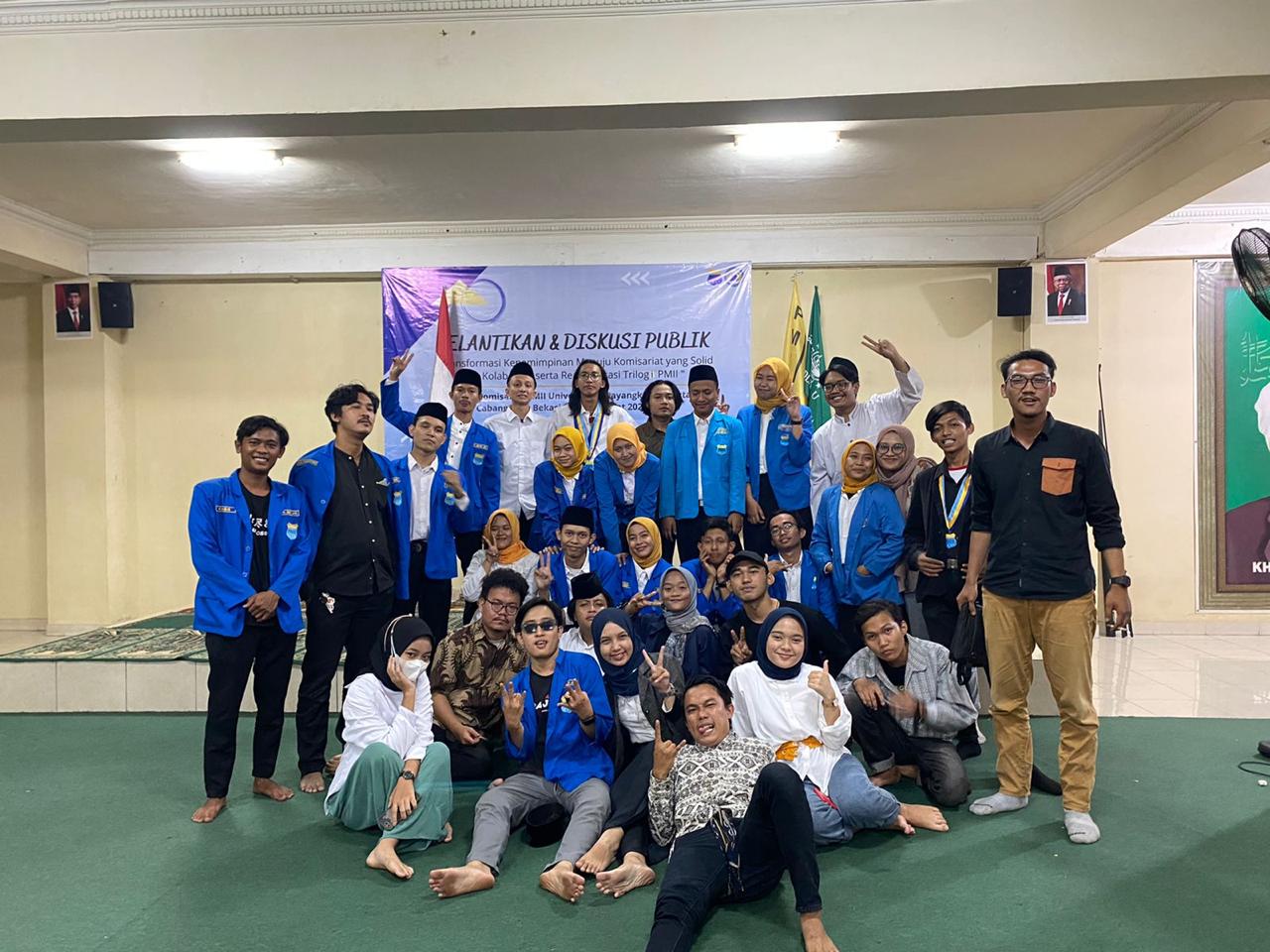 Mahasiswa Islam Indonesia Universitas Bhayangkara Jakarta Raya Adakan Pelantikan Pelantikan dan Diskusi Publik dengan tema "Tranformasi Kepemimpinan menuju Komisariat yang Solid dan Kolaboratif serta Reaktualisasi Trilogi PMII"