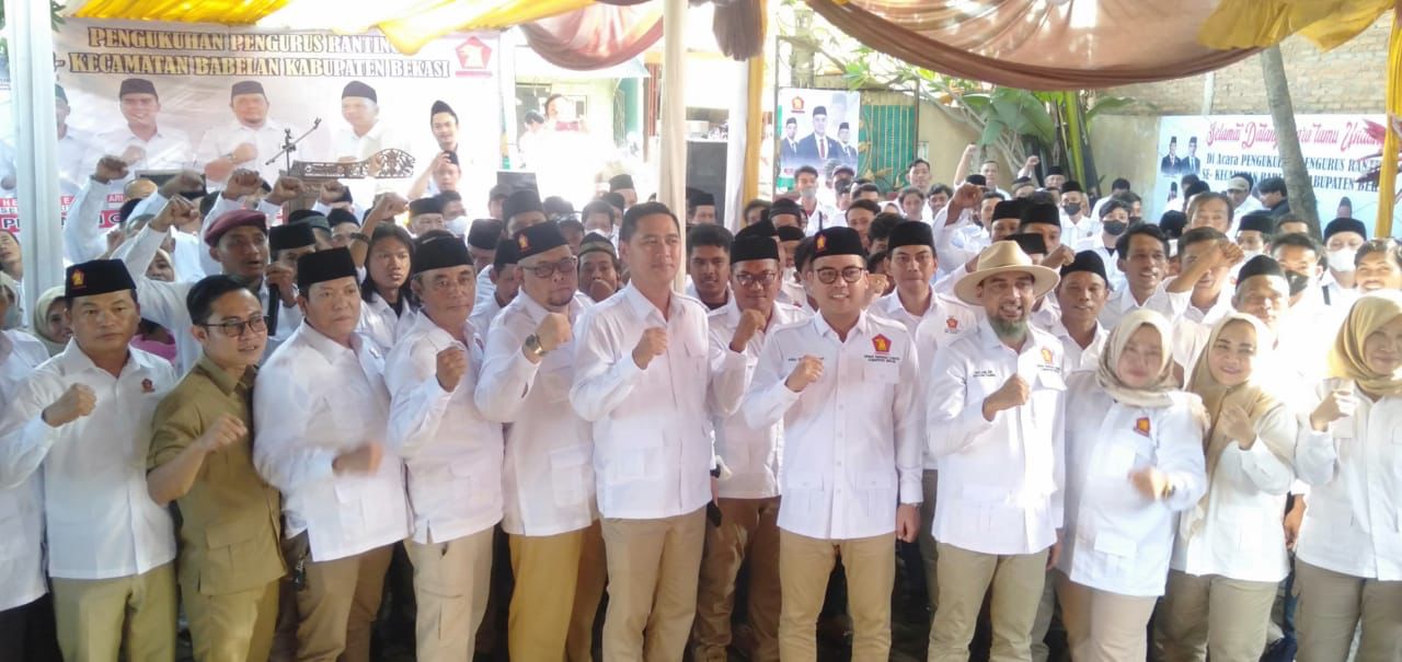 Resmi dikukuhkan, PAC Gerindra Babelan siap menangkan Prabowo dan tambah kursi Dapil 4