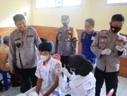 Tingkatkan Herd Immunity, Gebyar Vaksinasi Booster Polresta Mojokerto Sasar Pelajar