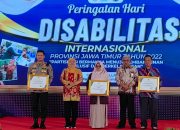 Puncak Peringatan Hari Disabilitas Internasional 2022, Kapolresta Malang Kota Raih Penghargaan dari Gubernur Jatim