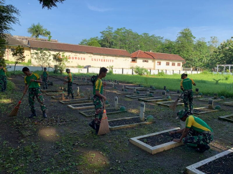 Yonif Raider 514 SY/9/2 Kostrad Gelar Karya Bakti Dalam Rangka HUT Ke-74