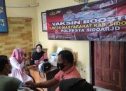 Polresta Sidoarjo Masifkan Vaksin Booster Jelang Libur Nataru