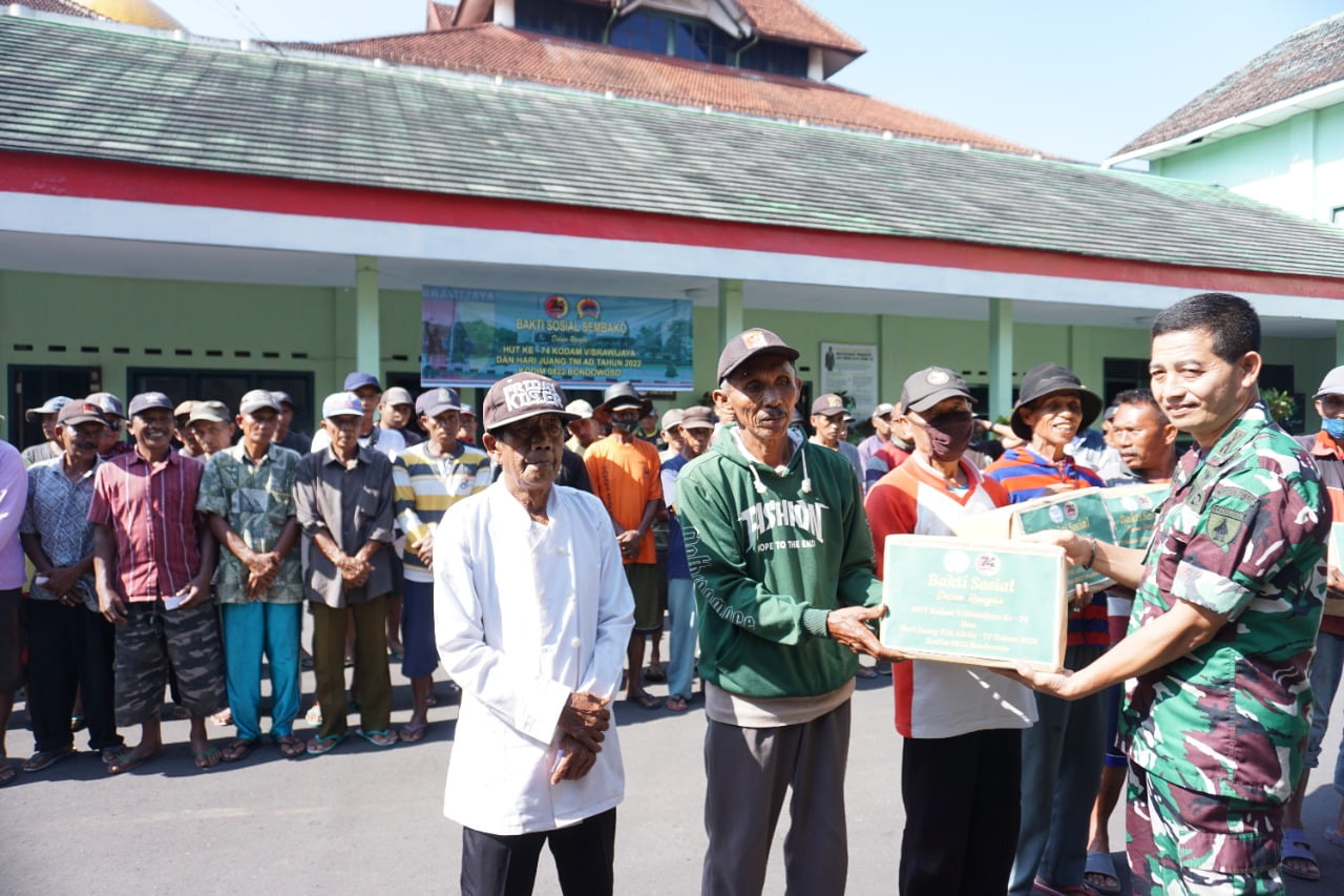 Peringati Hari Juang Kartika, Kodim 0822 Bondowoso Gelar Bakti Sosial Dan Donor Darah