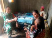 Gelar Komsos, Babinsa Koramil 0822/01 Bondowoso Pantau Anak Stunting Di Wilayah Binaan