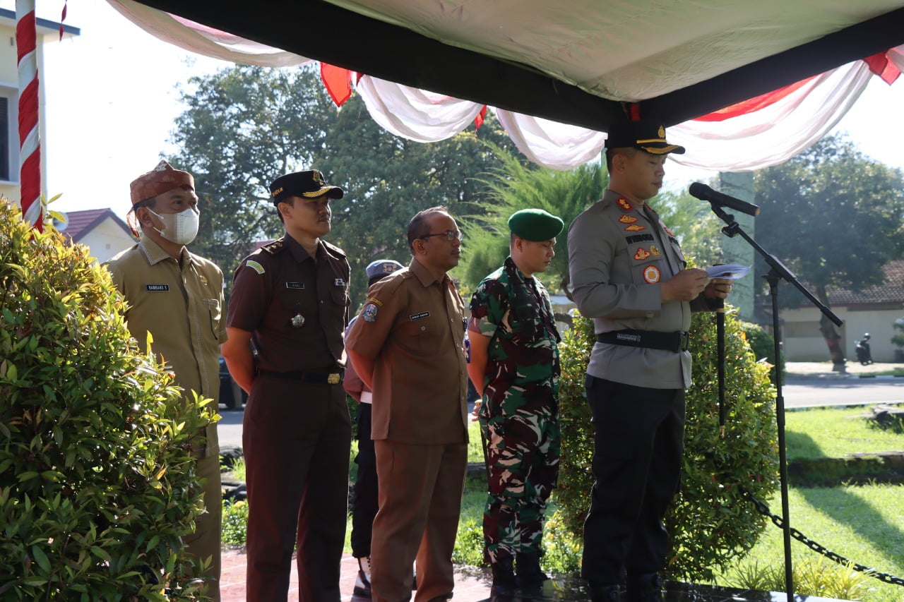 Polres Bondowoso Apel siaga integritas nasional berwawasan kebangsaan