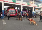 Polresta Sidoarjo Siagakan Anjing Pelacak Jelang Nataru