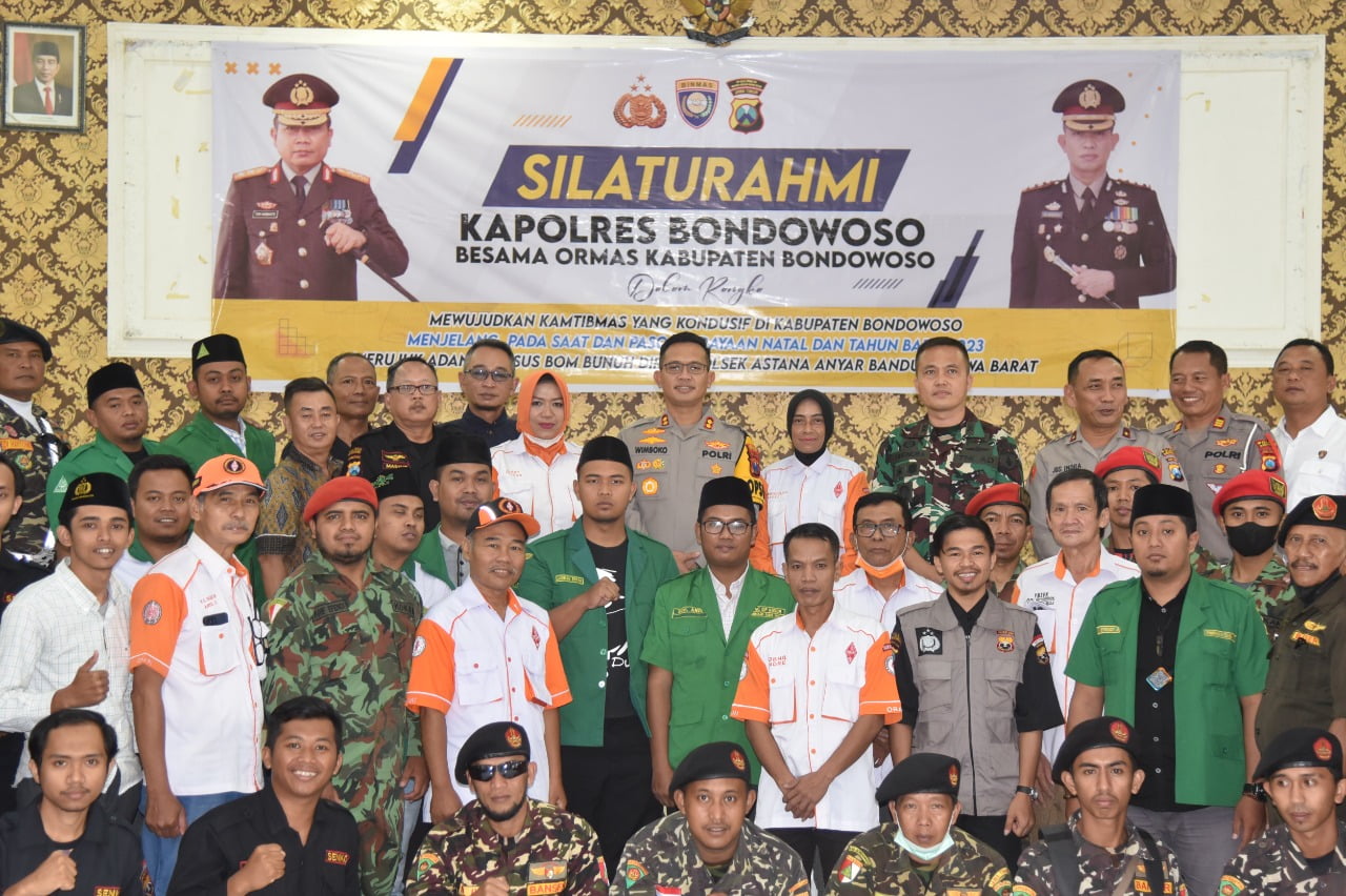 Kapolres Bondowoso Silaturahmi Bersama Ormas Keagamaan Untuk Menjaga Kamtibmas