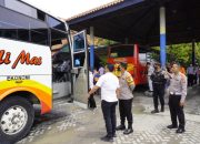 Polres Bojonegoro Jelang Nataru, Gelar Tes Urine di Terminal Bus Rajekwesi