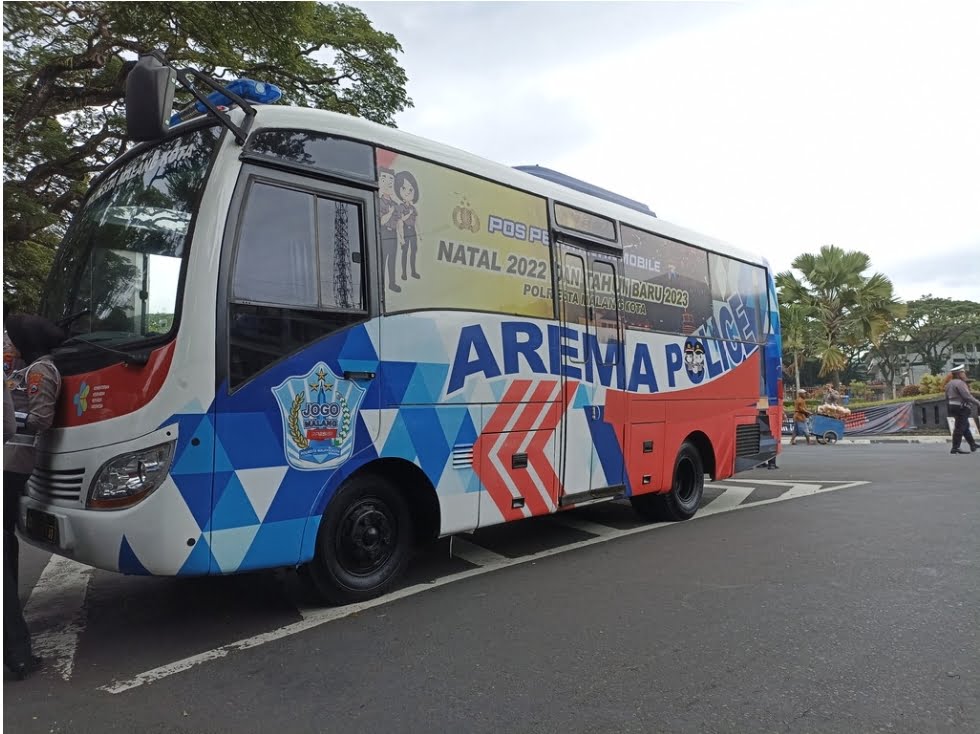 Sebagai Langkah Inovatif Polresta Malang Kota Luncurkan Pos Pelayanan Mobile 'Arema Police' Selama Nataru