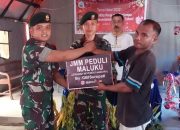 Umat Kristiani Camp Pengungsian Warga Kariu Ceria Bersama Satgas Yonarmed 1 Kostrad