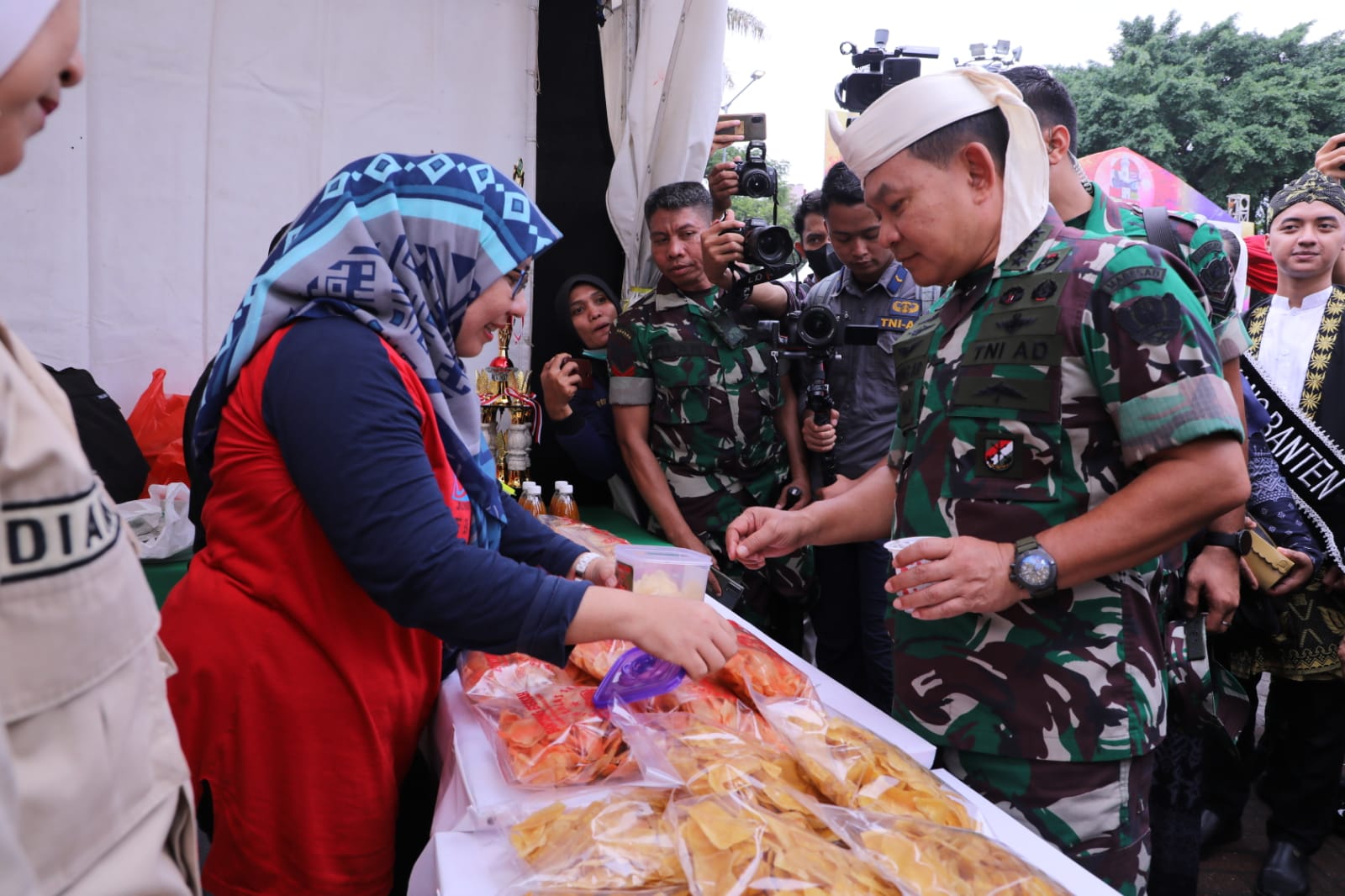 Buka Expo UMKM di Banten, Kasad Canangkan 1000 Angkringan dan Sumur Bor