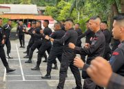 Pelihara Kemampuan, Brimob Sumsel Laksanakan Latihan Beladiri