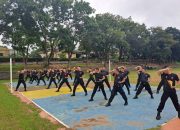 Guna Meningkatkan Kemampuan, Brimob Batalyon A Pelopor Polda Sumsel gelar latihan Beladiri Polri