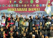 Bersama Polres Gresik, Perguruan Pencak Silat Gelar Deklarasi Damai