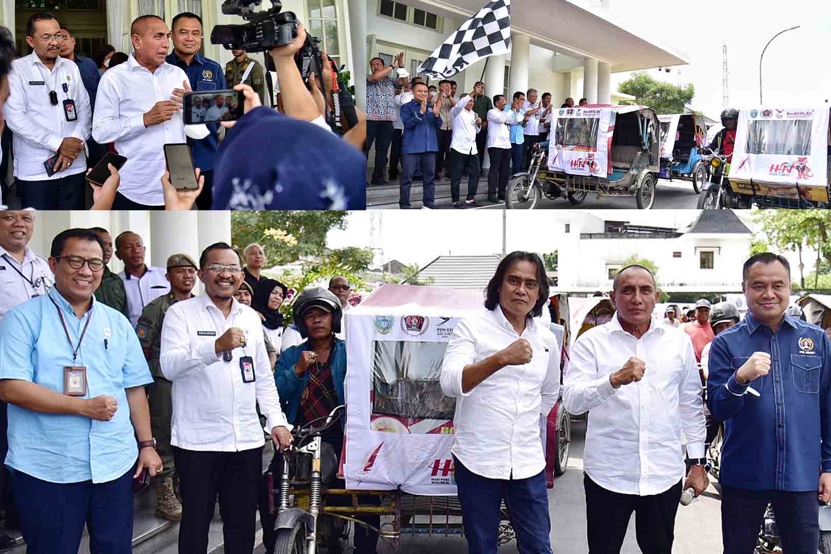 Edy Rahmayadi Harapkan HPN 2023 Bergairah Dengan Sosialisasikan Pakai Ratusan Becak Motor