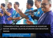 Turnamen Futsal Antar Kwarran se-Kwarcab Batam, Jefridin: Jalin Silaturahmi dan Sehatkan Badan