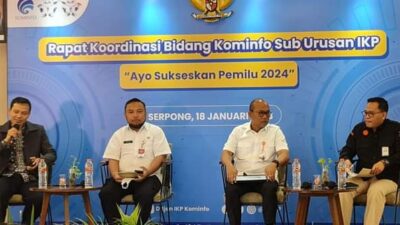 Dirjen IKP Kemenkominfo RI Gelar Rakor Sukseskan Pemilu 2024