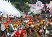 Meriahkan Gebyar Expo UMKM dan Pameran Alutsista, Yonif M 320 Kostrad Tampilkan Drumband