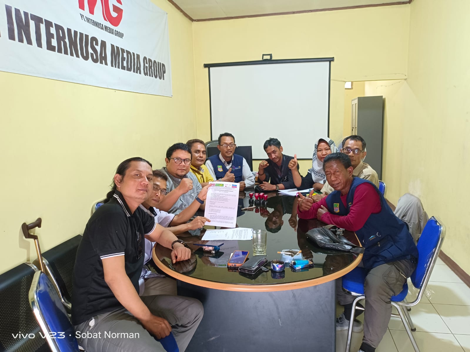 Rapat Kesepahaman Bersama PT. Internusa Media Group Bersama Seluruh Pimpred