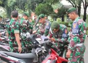 Cegah Pelanggaran dan Laka Lalin, Menarmed 1 Kostrad Gelar Pengecekan Kendaraan Prajurit