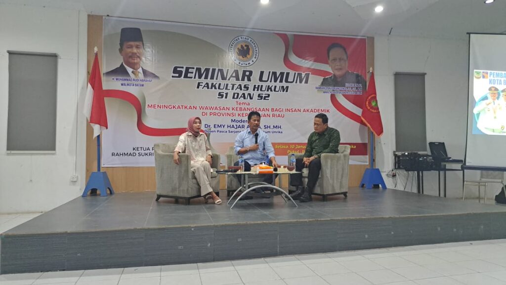 Walikota Batam Menjadi Narasumber Dalam Seminar Umum Yang Diselenggarakan Oleh Fakultas Hukum S1 & S2 Unrika Batam