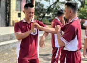 Tingkatkan kemampuan beladiri Batalyon A Pelopor Polda Sumsel Latihan wing Chun