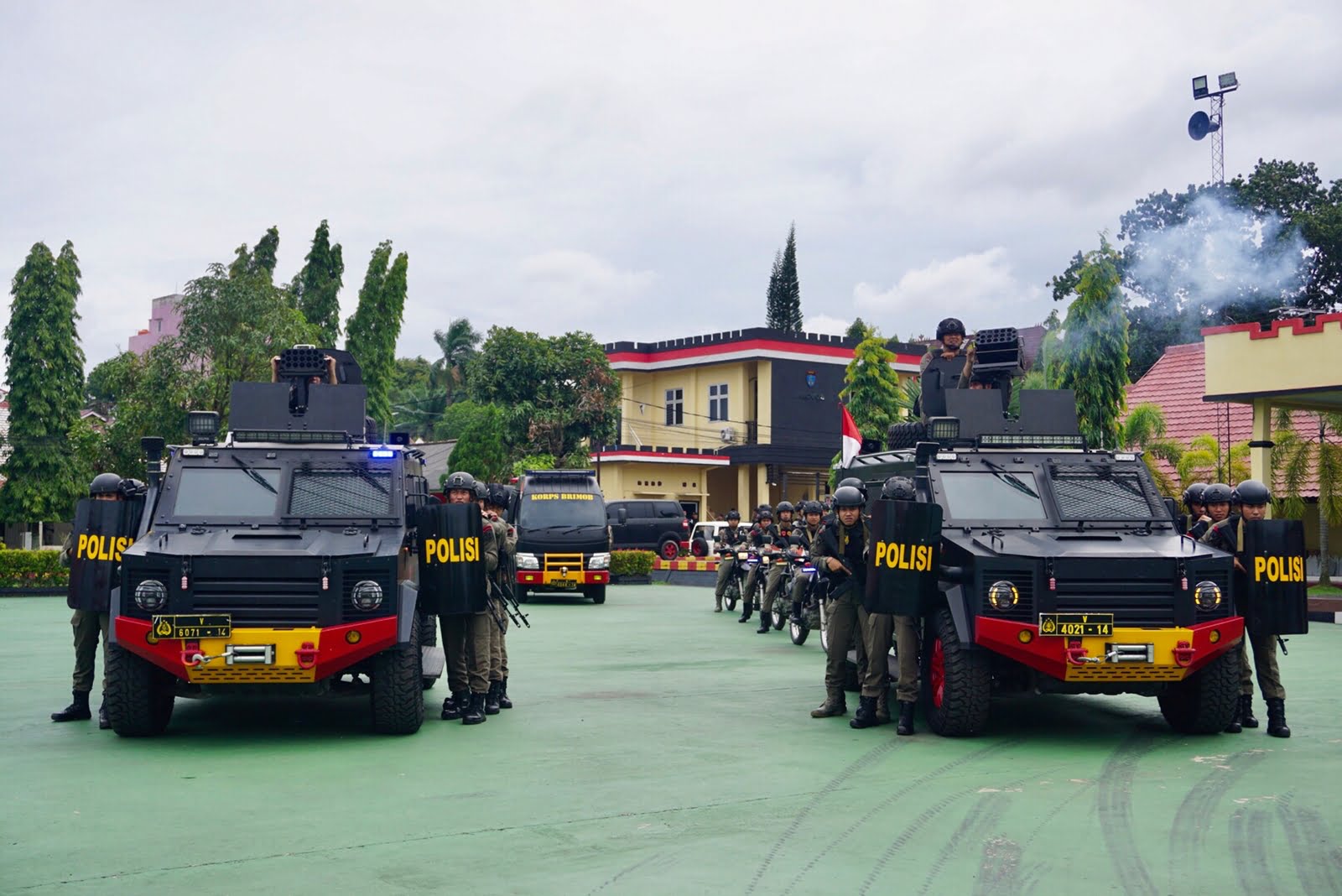 Batalyon A Pelopor Korps Brimob Polda Sumsel Gelar Latihan Peningkatan dan Pemeliharaan Kemampuan