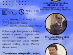 Ketua PPDI H.Norman Yulian Menjadi Nara sumber Dialog Interaktif dalam Peringatan Hari Braille Sedunia
