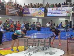 Semangat PON XXI Ratusan Petenis Meja Ikut Turnamen Piala Pangdam I/BB