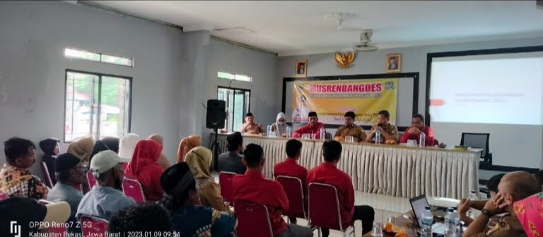 Pemerintah Desa Karangbahagia Gelar Musrenbangdes Usulan Kegiatan 2024