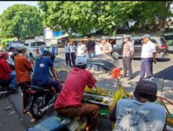 Sinergitas Polres Pasuruan Kota Bersama Dishub Sosialisaikan Larangan Bentor Beroperasi 