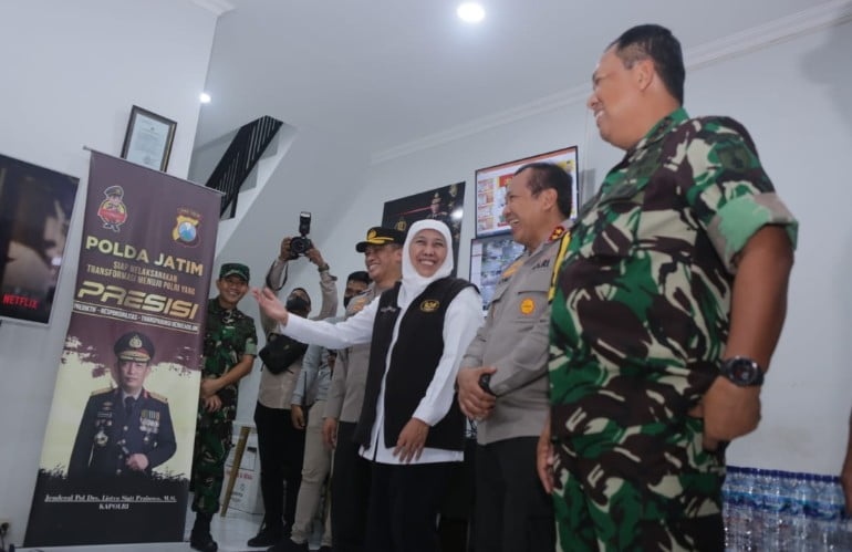 Malam Pergantian Tahun 2023, Forkopimda Jatim Tinjau Penyekatan Pintu Masuk Surabaya