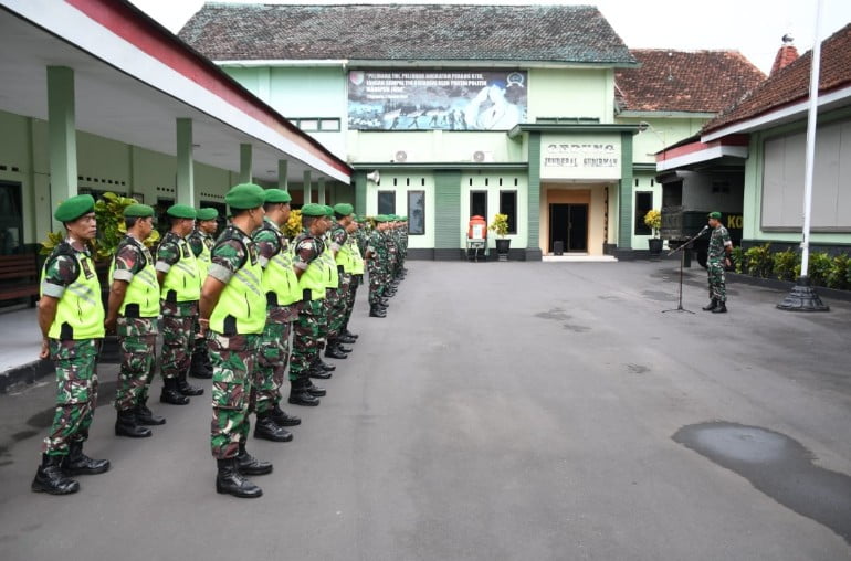 Prajurit Kodim 0822 Bondowoso, Apel Pagi di Awal Tahun 2023