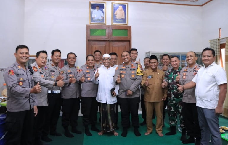 Pemantapan Harkamtibmas, Polres Ngawi Jalin Silaturahmi Dengan PCNU