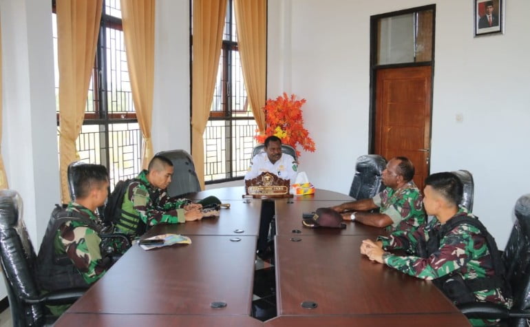 Pecahkan Masalah Air Bersih di Nduga, Satgas Yonif Raider 514 Kostrad mulai bertindak.