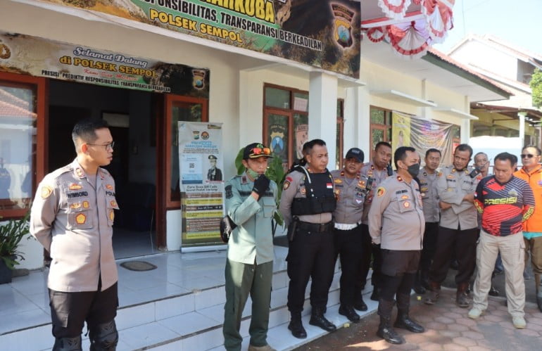 Kapolres Bondowoso AKBP. Wimboko, SIK Meninjau Langsung Kondisi Gunung Ijen