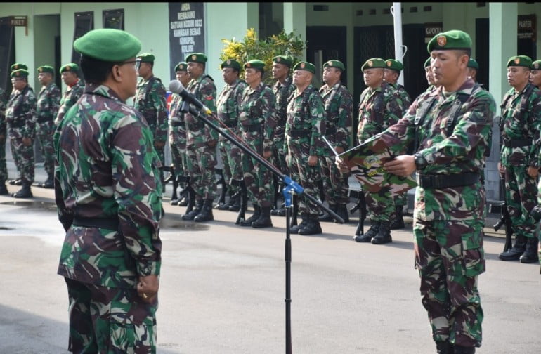 Kodim 0822 Bondowoso Gelar Kegiatan Upacara Bulanan 17an