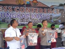 Polres Bondowoso gelar Pres Conference 3 kasus