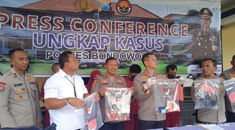 Polres Bondowoso gelar Pres Conference 3 kasus