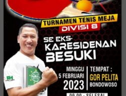 Bondowoso Jadi Tuan Rumah Kejuaraan Tenis Meja Karesidenan Besuki 