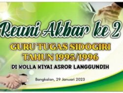 Di Tahun 2023 Alumni Pondok Pesantren Sidogiri Angkatan 95/96 Kembali Adakan Reuni