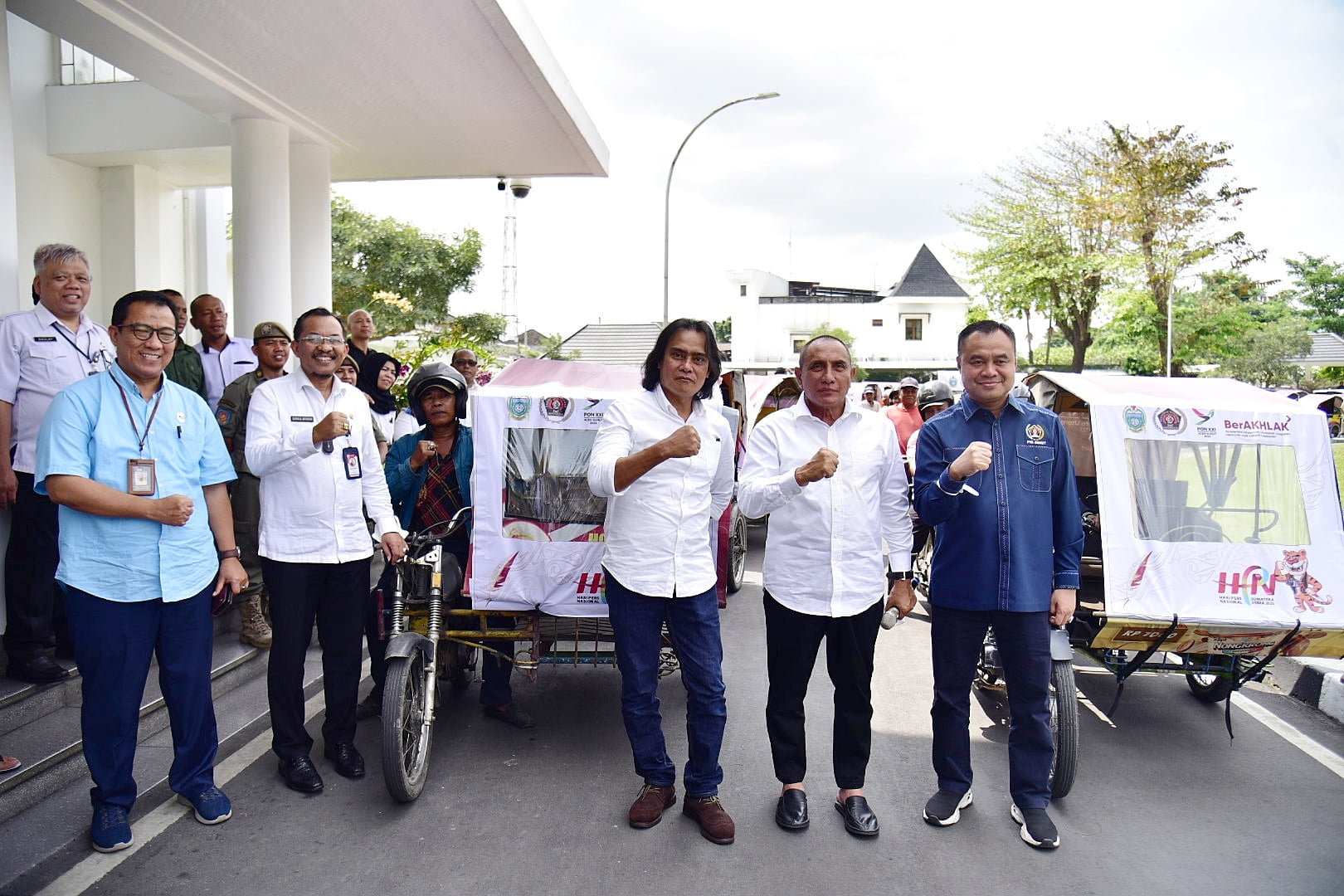 Edy Rahmayadi Harapkan HPN 2023 Bergairah Dengan Sosialisasikan Pakai Ratusan Becak Motor