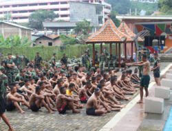 Renang Militer dalam Uji Siap Jasmani Militer Ksatria Mayangkara