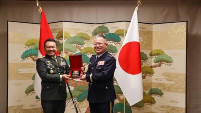 Courtesy Call dengan Kepala Staf AD Jepang, Kasad Bahas Kerja Sama Militer Hingga Penanggulangan Bencana