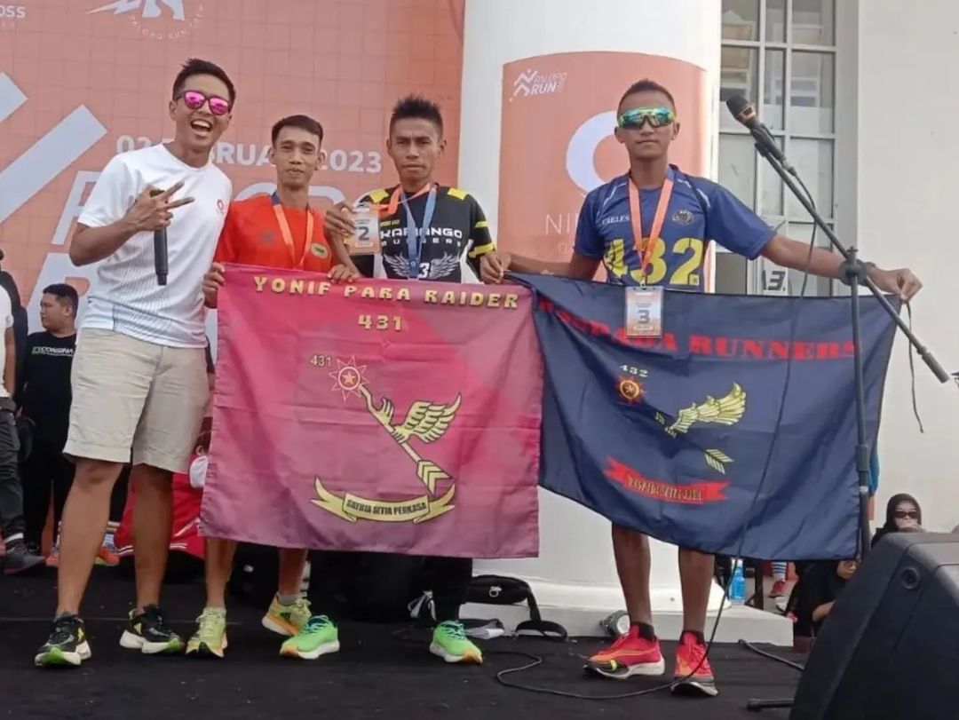 Raih Juara 3 Lari 10K Palopo Fun Run, Atlet Para Raider 432 Kostrad