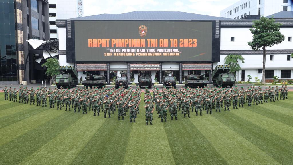 Pimpin Rapim TNI AD TA 2023, Kasad Tegaskan TNI AD Siap Kawal Pembangunan Nasional