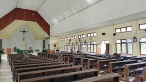 22 Personel Kodim 1715/Yahukimo Turun Bersihkan Gereja Santo Yosep Dekai