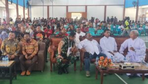 Peletakan Batu Pertama Pembangunan SD YPPK, Dandim Dukung Pendidikan Prioritas Kab. Yahukimo