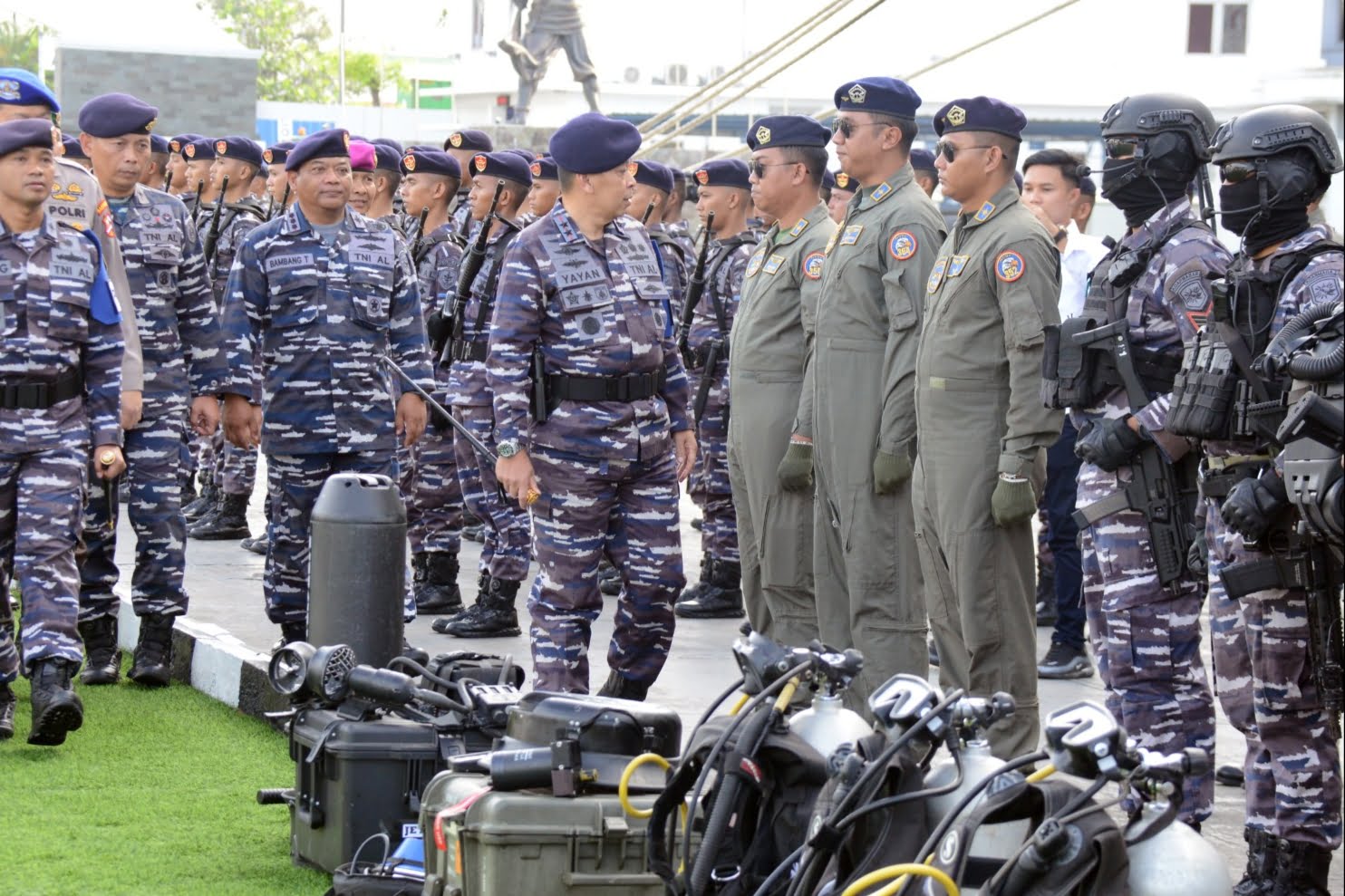 Pastikan Kesiapan Prajurit Panglima Kolinlamil Sampaikan Briefing Komando